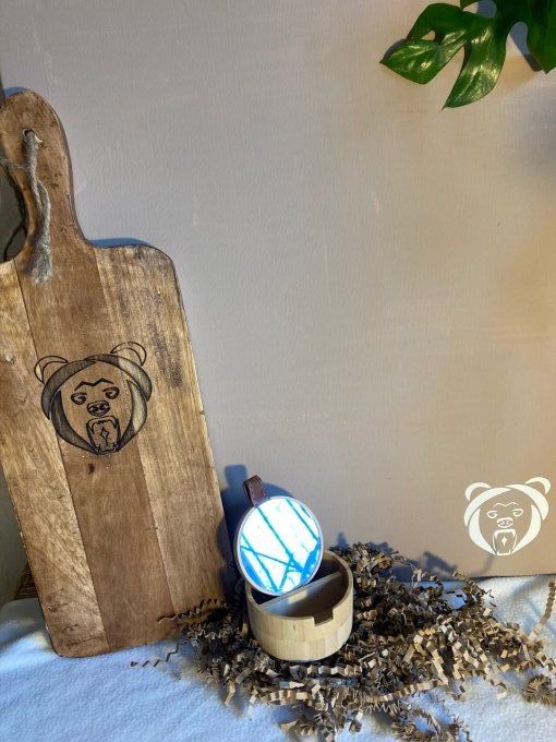 Boite à bijoux avec miroir 