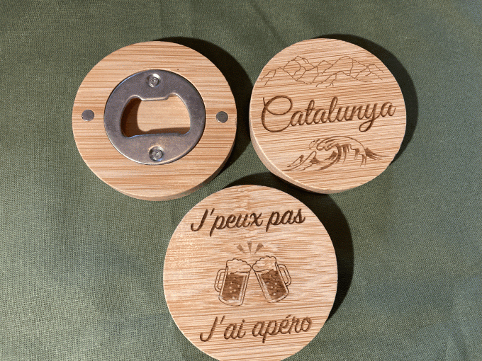 Décapsuleur aimanté  rond